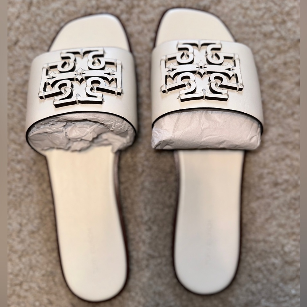 Tory Burch Ines Slide - New Ivory - Size 10, 40